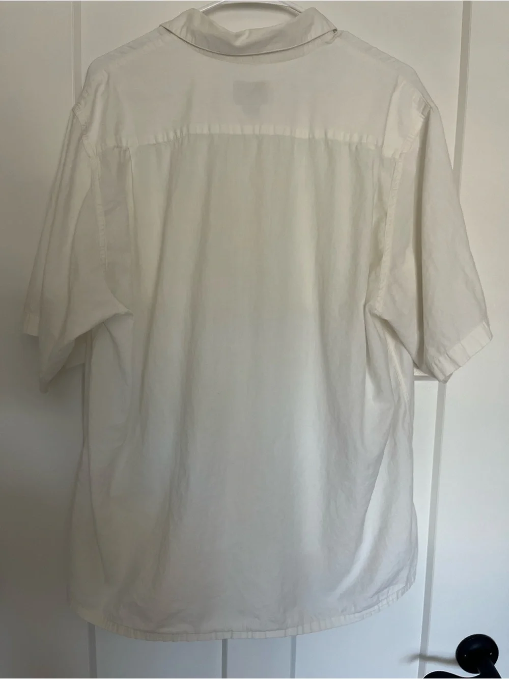 VTG 80s Banana Republic Mill Valley Safari Shirt XL White Cotton Fisherman